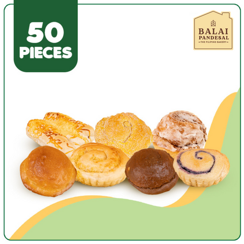 Balai Pandesal Assorted Sweet Bread (50 pcs/packs)