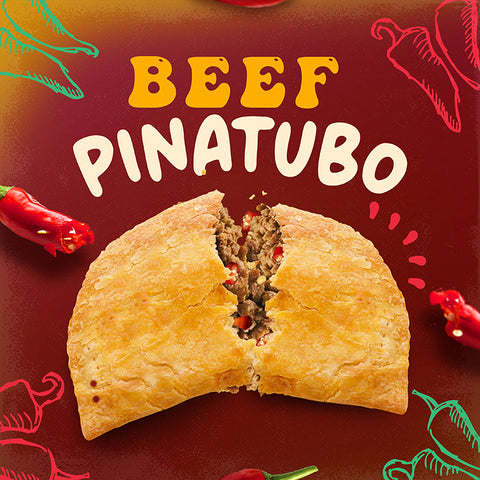 Jamaican Pattie Baked Beef Pinatubo Box of 5