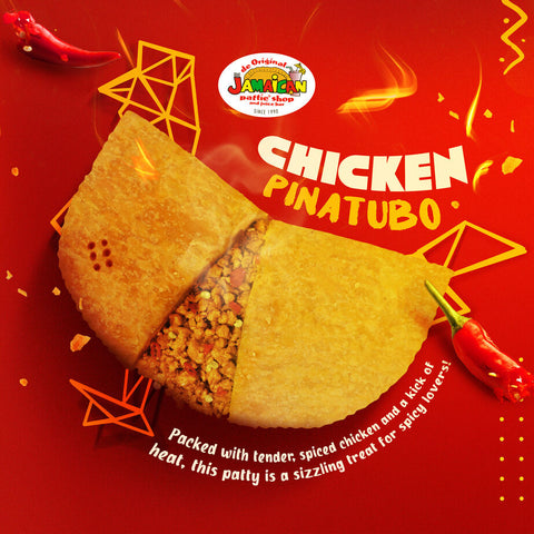 Jamaican Pattie Baked Chicken Pinatubo 1pc
