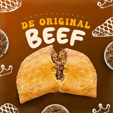 Jamaican Pattie Baked De Original Beef Box of 5