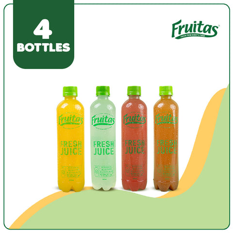 Fruitas Fresh Fruit Juice 500ml (4 bottles)