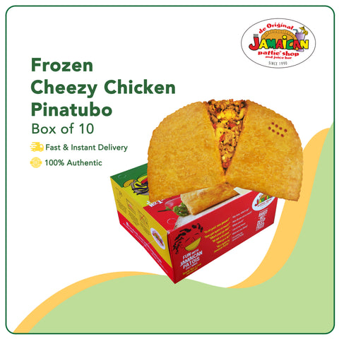 Jamaican Pattie Frozen Cheezy Chicken Pinatubo Box of 10