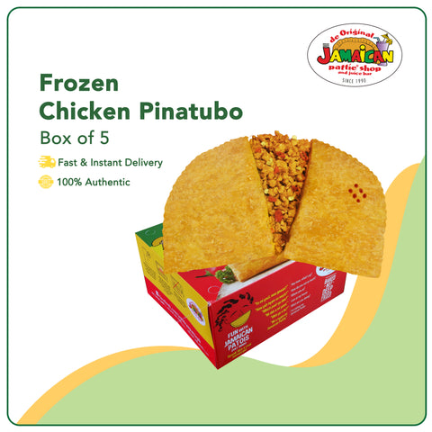 Jamaican Pattie Frozen Chicken Pinatubo Box of 5