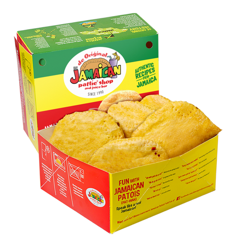 Jamaican Pattie Frozen Chicken Pinatubo Box of 10