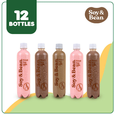 Soy & Bean Flavored Soy Milk 500ml (12 bottles)