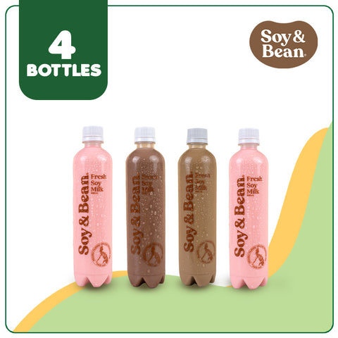 Soy & Bean Flavored Soy Milk 500ml (4 bottles)