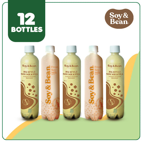 Soy & Bean Soy Milk Tea 500ml (12 bottles)